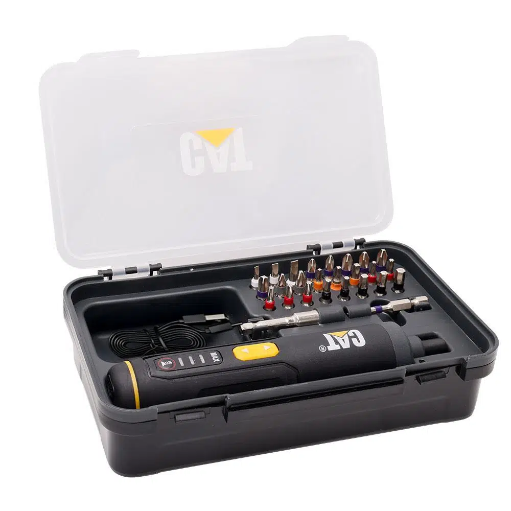CAT DX1110 3.6Volt/1.5Ah. Li-ion Akıllı Şarjlı Tornavida + 26 adet Bits Uç CAT DX1110 3.6Volt/1.5Ah. Li-ion Akıllı Şarjlı Tornavida + 26 adet Bits Uç