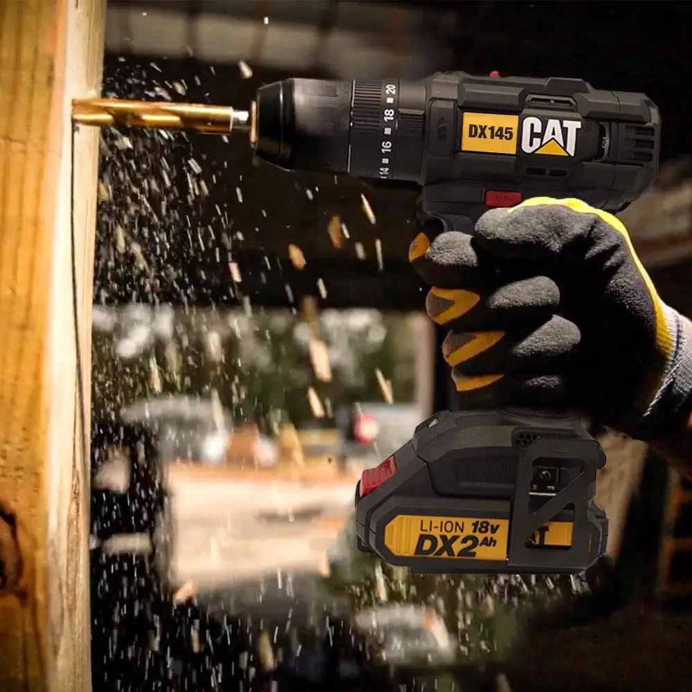 CAT DX145.1 18Volt/2.0Ah Li-ion Çift Akülü Profesyonel Şarjlı Matkap CAT DX145.1 18Volt/2.0Ah Li-ion Çift Akülü Profesyonel Şarjlı Matkap