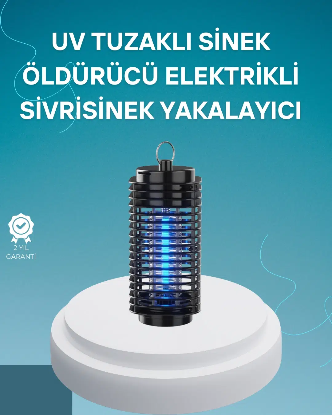 Çevre Dostu Elektrikli Sivrisinek Öldürücü Lamba – 50m² Etki Alanı