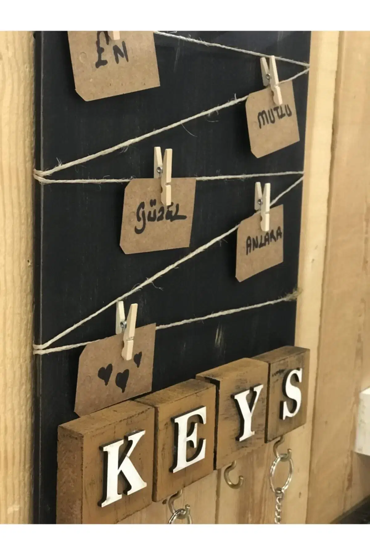 Dekoratif Home Keys Ahşap Resimlik Ve Notluk (kahverengi) Dekoratif Home Keys Ahşap Resimlik Ve Notluk (kahverengi)