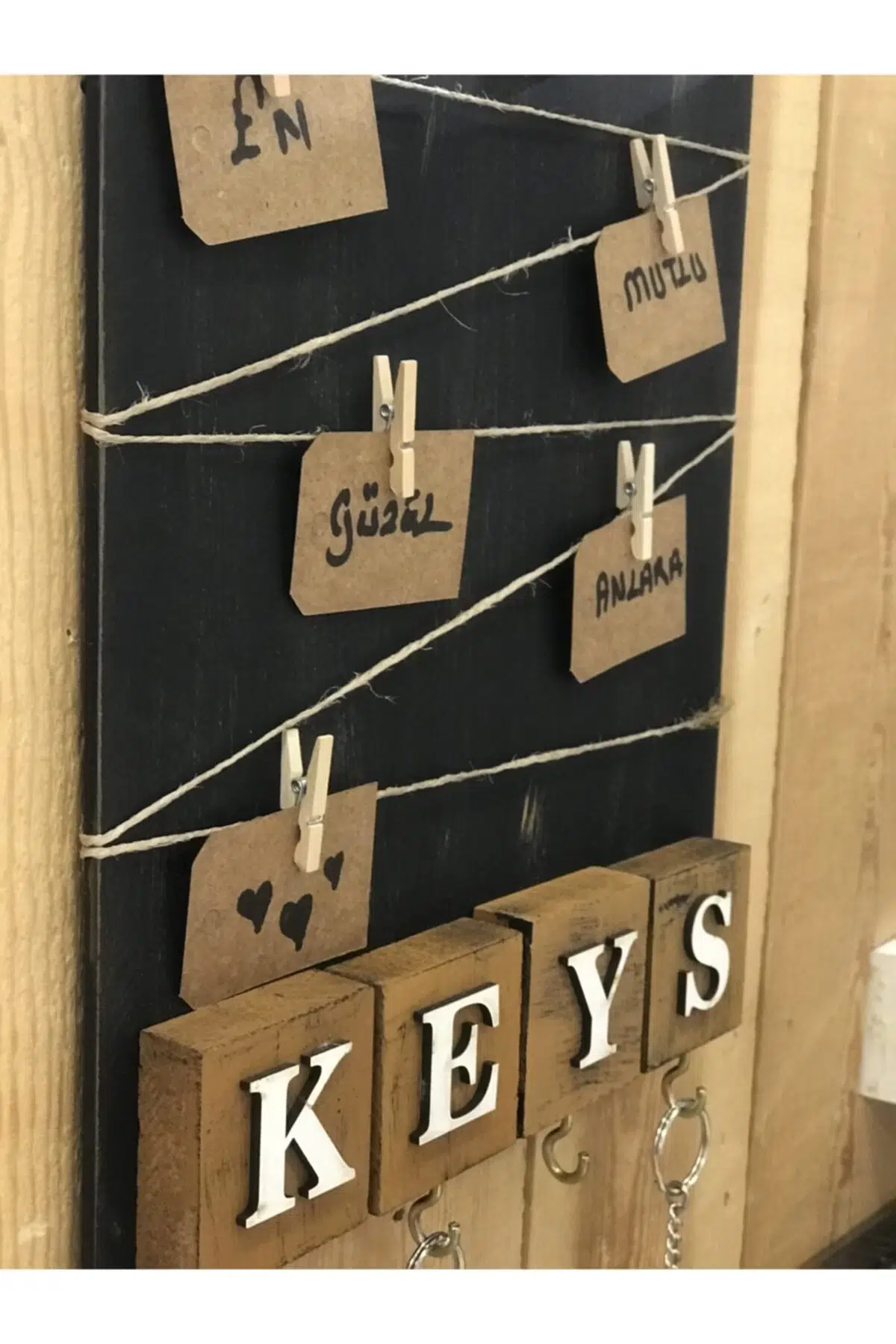 Dekoratif Home Keys Ahşap Resimlik Ve Notluk (kahverengi) Dekoratif Home Keys Ahşap Resimlik Ve Notluk (kahverengi)