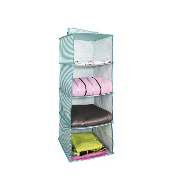 Dolap İçi Düzenleyici Katlanabilir Çok Amaçlı 4 Bölmeli Çizgili Bez Organizer (siyah) Dolap İçi Düzenleyici Katlanabilir Çok Amaçlı 4 Bölmeli Çizgili Bez Organizer (siyah)