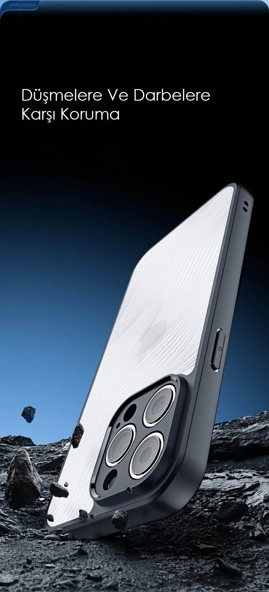 Dux Ducis iPhone 12 Pro Aimo Series Premium Buzlu Sert PC-TPU Kılıf Dux Ducis iPhone 12 Pro Aimo Series Premium Buzlu Sert PC-TPU Kılıf