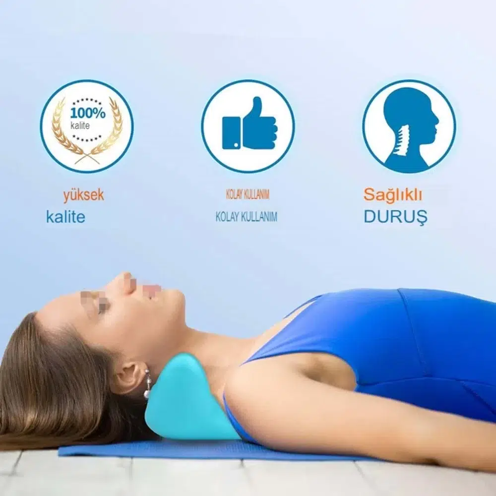 Ergonomik Boyun Masaj Yastığı – Servikal Traksiyon Destekli, Omurilik Ortopedik Yastık Ergonomik Boyun Masaj Yastığı – Servikal Traksiyon Destekli, Omurilik Ortopedik Yastık