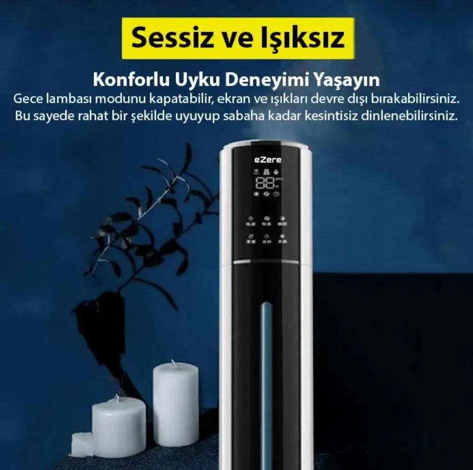 EZERE AquaPure MNS-A09 Ultrasonik Hava Nemlendirici EZERE AquaPure MNS-A09 Ultrasonik Hava Nemlendirici