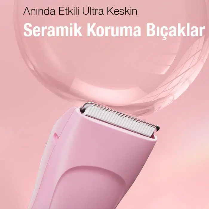 EZERE Saç sakal vücut tıraş makinesi Su Geçirmez Dijital Göstergeli Pembe EZERE Saç sakal vücut tıraş makinesi Su Geçirmez Dijital Göstergeli Pembe