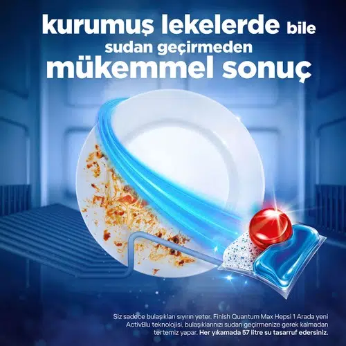 Finish Quantum Max Bulaşık Makinesi Deterjanı Tableti / Kapsülü 48 Yıkama Finish Quantum Max Bulaşık Makinesi Deterjanı Tableti / Kapsülü 48 Yıkama