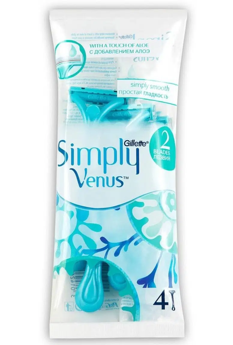 Gillette Simply Venüs 2 Bıçak Kullan At Tıraş Bıçağı x 4