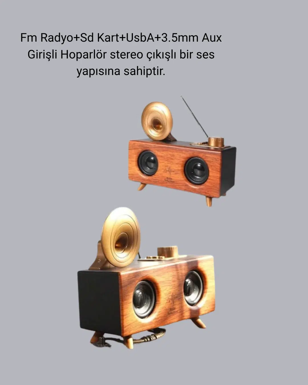 Gramafon Tasarımlı Bluetooth Hoparlör 3d Ses Teknolojili Çok Fonksiyonlu Gramafon Tasarımlı Bluetooth Hoparlör 3d Ses Teknolojili Çok Fonksiyonlu