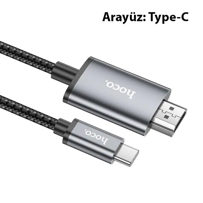 Hoco UA27 Type-c To HDMI HDTV Dönüştürücü Adaptör (4K 30Hz) Kablo Hoco UA27 Type-c To HDMI HDTV Dönüştürücü Adaptör (4K 30Hz) Kablo