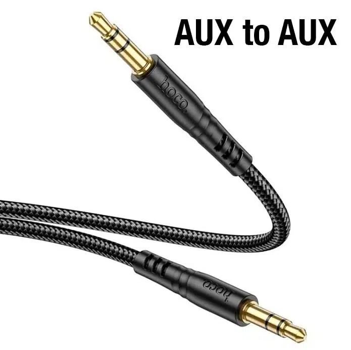 HOCO UPA24 AUX to AUX 3.5mm Ses Aktarım Kablosu 1mt HOCO UPA24 AUX to AUX 3.5mm Ses Aktarım Kablosu 1mt