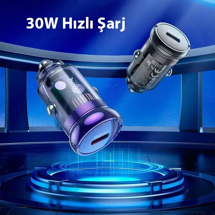 HOCO Z53 Sight Single PD30W Type-C Girişli Araç Çakmaklık Hızlı Şarj Aleti HOCO Z53 Sight Single PD30W Type-C Girişli Araç Çakmaklık Hızlı Şarj Aleti
