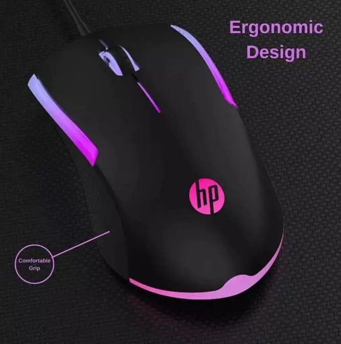 HP M-160 RGB Aydınlatmalı Kablolu USB Mouse HP M-160 RGB Aydınlatmalı Kablolu USB Mouse