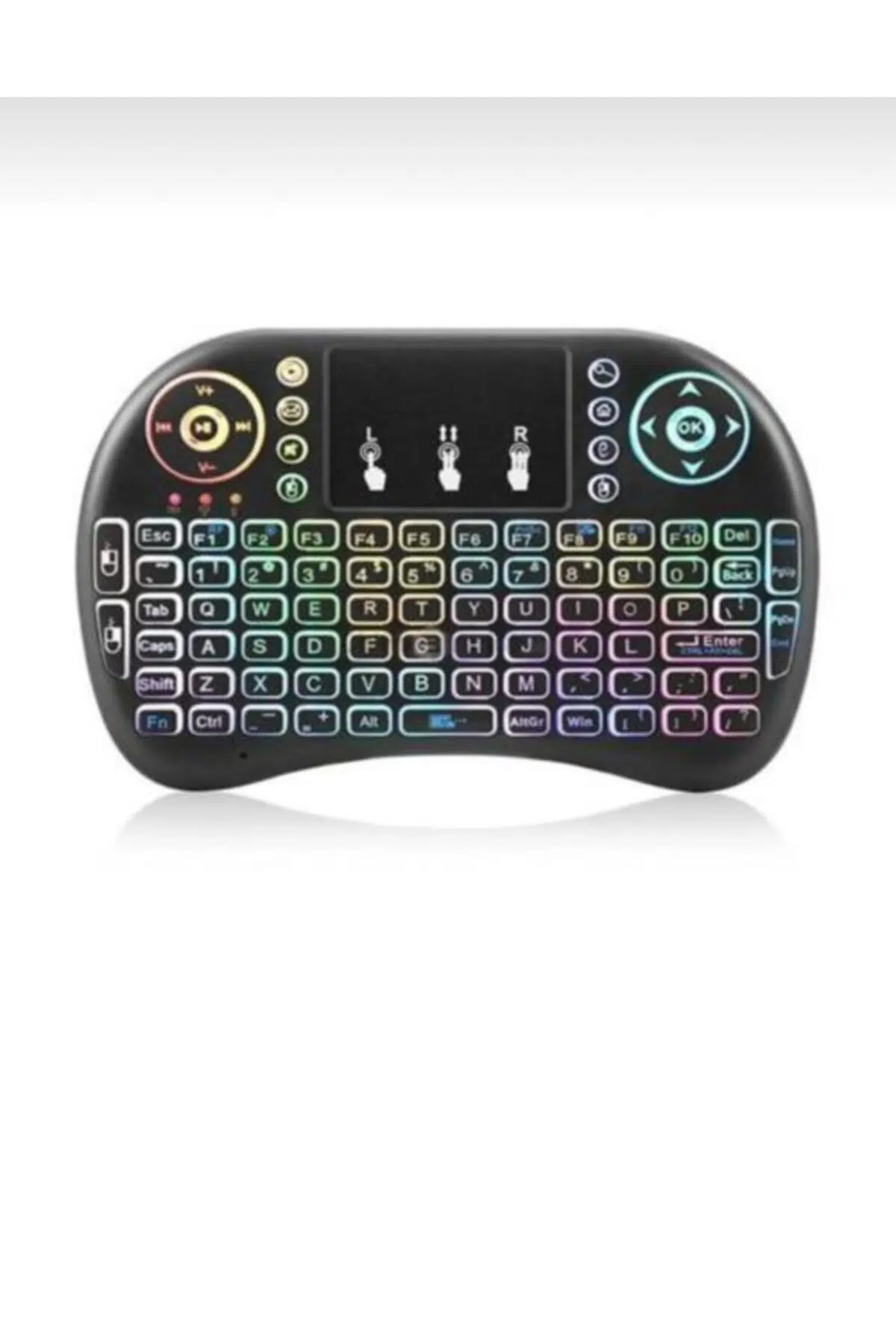 Zhltools Işıklı Mini Klavye Mouse Smart Tv Box Pc Şarjlı Oyuncu Klavye Zhltools Işıklı Mini Klavye Mouse Smart Tv Box Pc Şarjlı Oyuncu Klavye