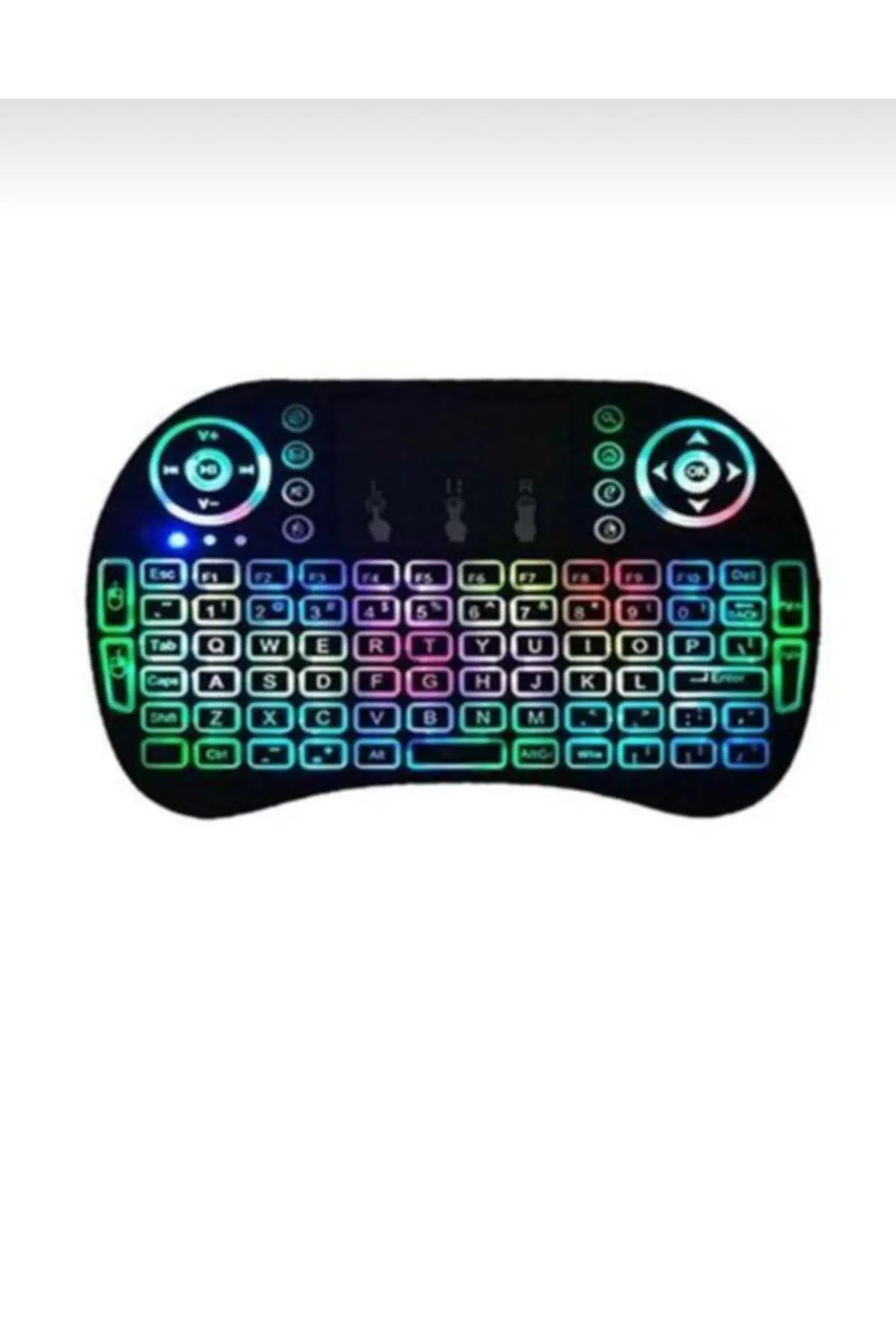 Zhltools Işıklı Mini Klavye Mouse Smart Tv Box Pc Şarjlı Oyuncu Klavye Zhltools Işıklı Mini Klavye Mouse Smart Tv Box Pc Şarjlı Oyuncu Klavye