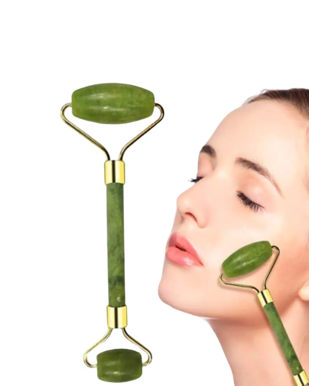 Jade Stone Yüz Bakım Seti Gua Sha Ve Roller Masaj Taşı Jade Stone Yüz Bakım Seti Gua Sha Ve Roller Masaj Taşı