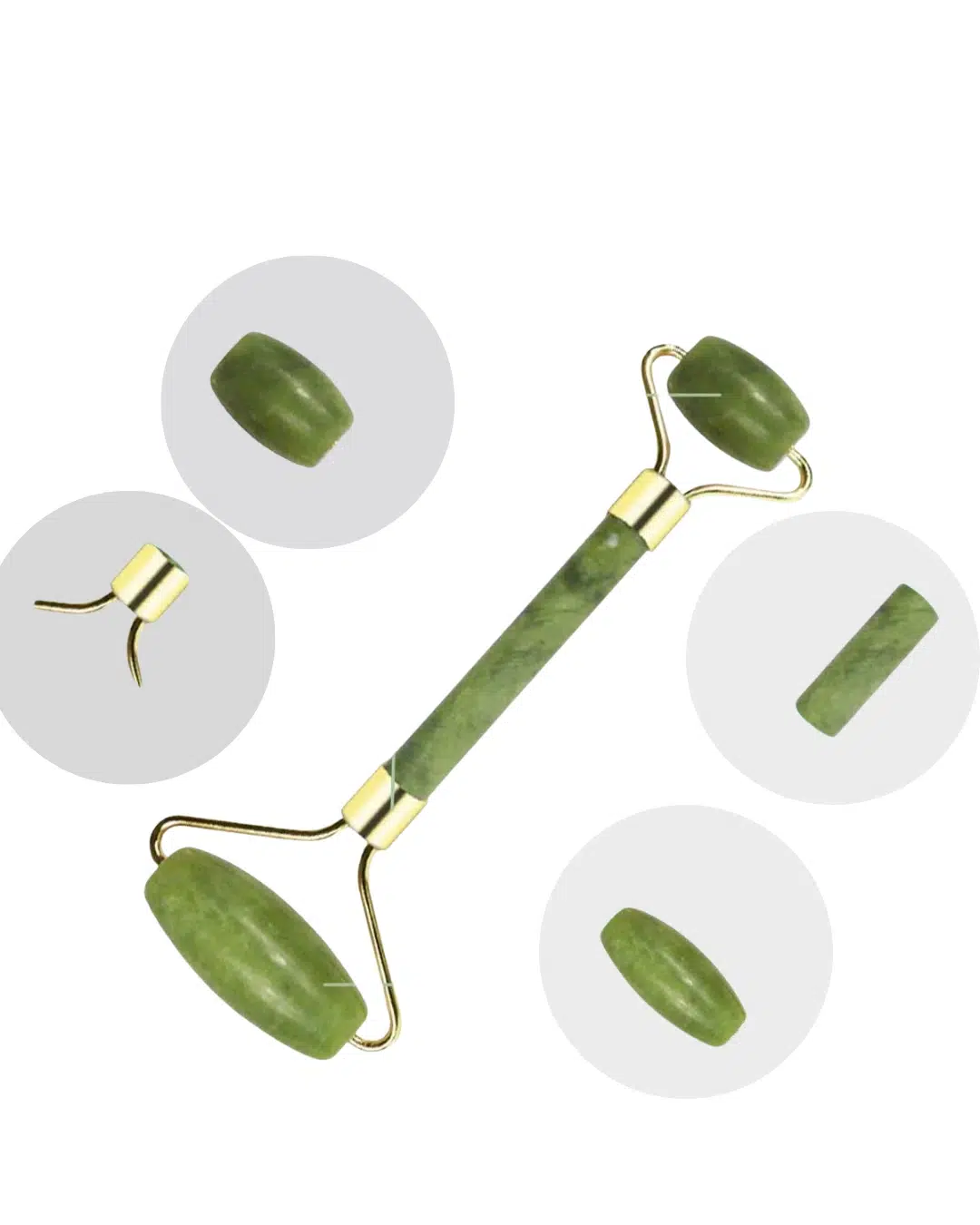 Jade Stone Yüz Bakım Seti Gua Sha Ve Roller Masaj Taşı Jade Stone Yüz Bakım Seti Gua Sha Ve Roller Masaj Taşı