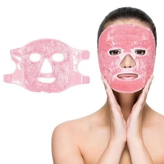 Jel Buz Paketi Yüz Maskesi Baş Ağrısı Yastık Kozmetik Maske + Çift Taraflı Cilt Fırçası Jel Buz Paketi Yüz Maskesi Baş Ağrısı Yastık Kozmetik Maske + Çift Taraflı Cilt Fırçası