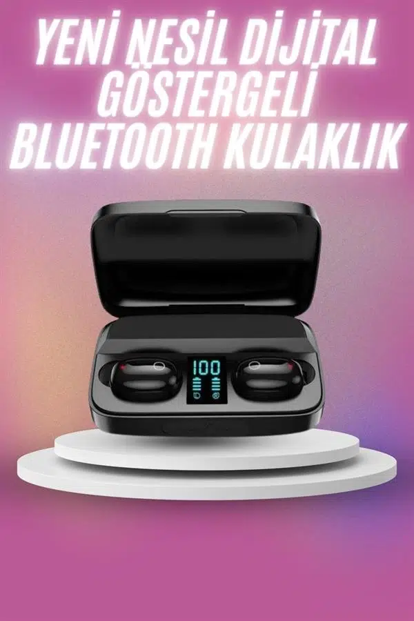 Kablosuz Bluetooth Kulaklık Android Ve İos Uyumlu Led Göstergeli Powerbankli Kablosuz Bluetooth Kulaklık Android Ve İos Uyumlu Led Göstergeli Powerbankli