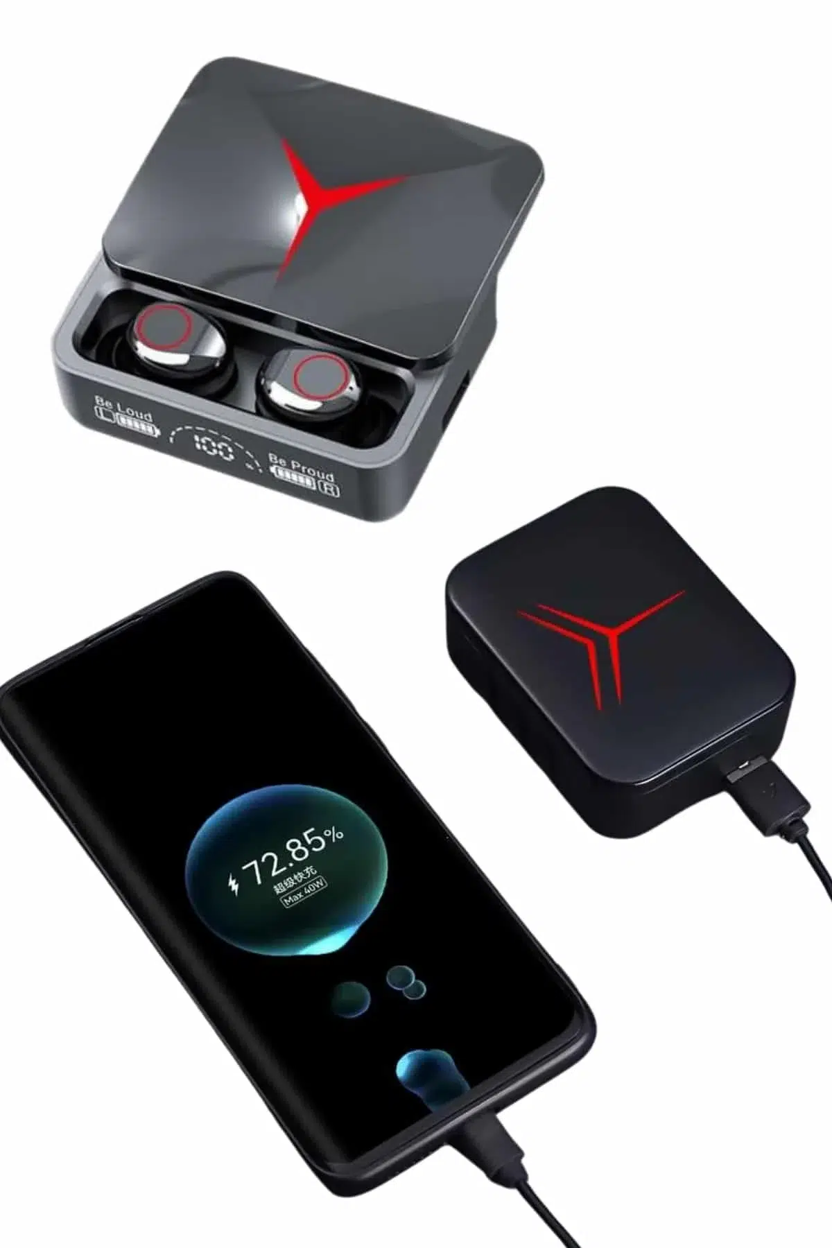 Kablosuz Bluetooth Kulaklık Powerbank Özellikli Göstergeli Hd Mikrofon Kablosuz Bluetooth Kulaklık Powerbank Özellikli Göstergeli Hd Mikrofon
