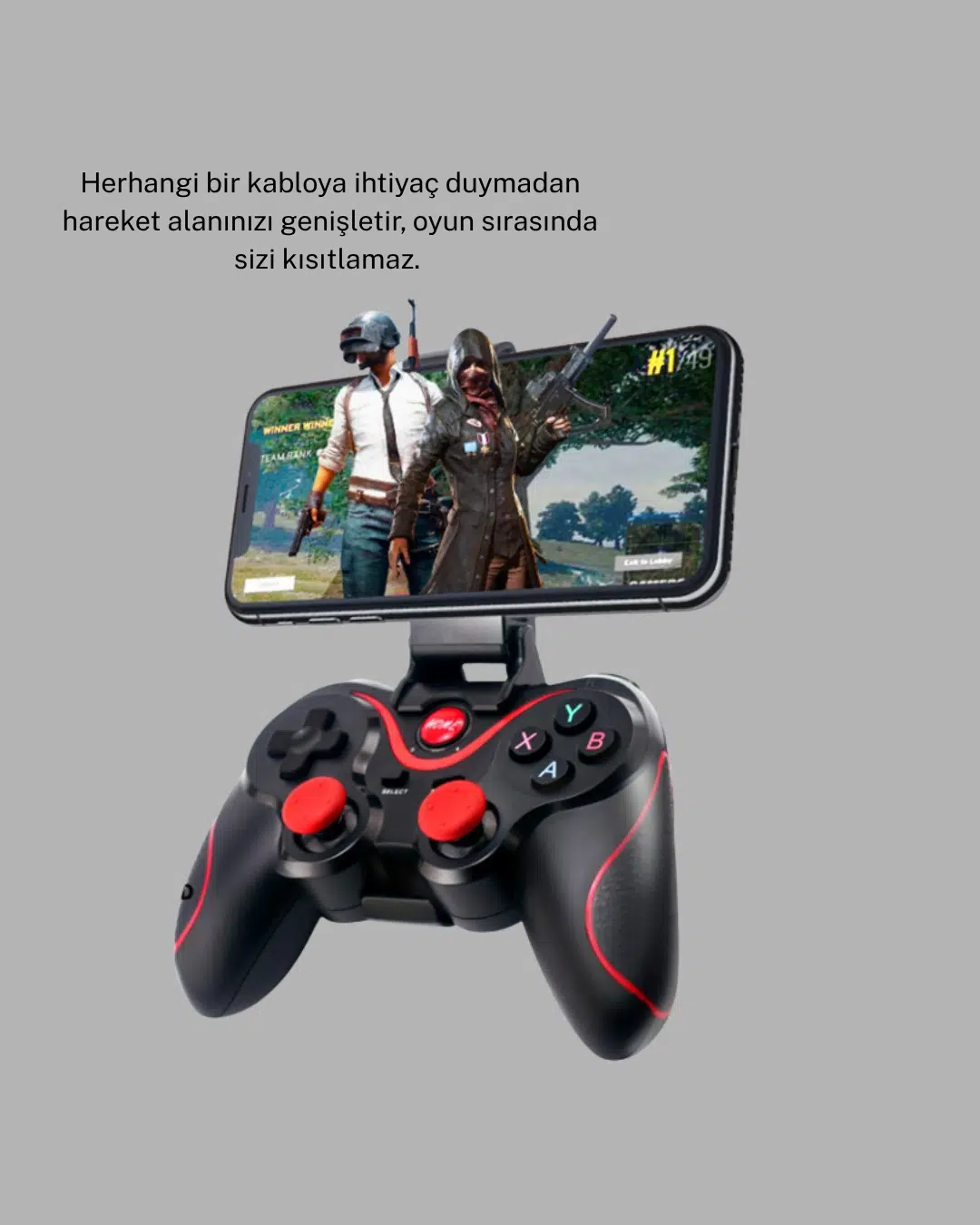 Kablosuz Bluetooth Oyun Kolu Mobil Tv Pc Uyumlu Ergonomik Tasarım Kablosuz Bluetooth Oyun Kolu Mobil Tv Pc Uyumlu Ergonomik Tasarım