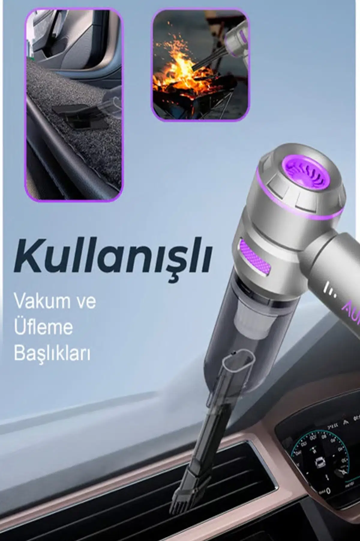 Kablosuz Taşınabilir Araç İçi El Süpürgesi 17000pa Güçlü Vakum 4’ü 1 Arada Çok Amaçlı Temizlik Kablosuz Taşınabilir Araç İçi El Süpürgesi 17000pa Güçlü Vakum 4’ü 1 Arada Çok Amaçlı Temizlik