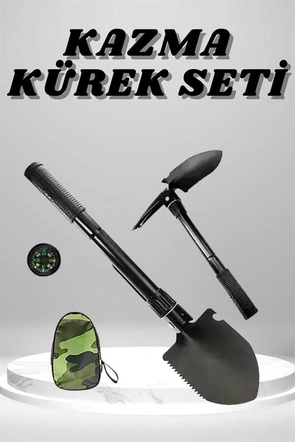 Kazma Kürek Seti Pusulalı Katlanır Portatif Kazma Kürek Seti Çok Fonksiyonlu Katlanabilir Kazma Kürek Seti Pusulalı Katlanır Portatif Kazma Kürek Seti Çok Fonksiyonlu Katlanabilir