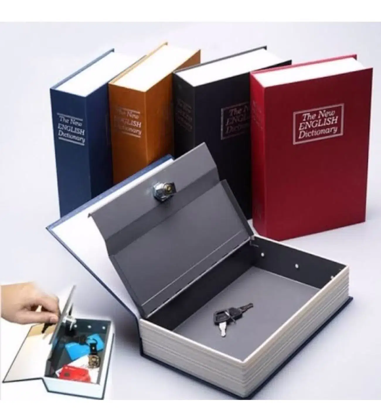 Kitap Şeklinde Gizli Kasa Kilitli kumbara Büyük Boy Kitap Şeklinde Gizli Kasa Kilitli kumbara Büyük Boy