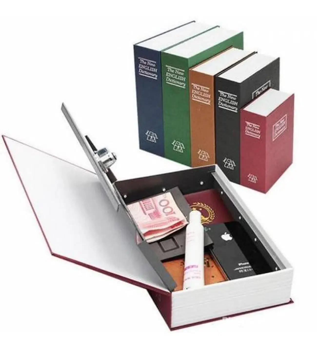 Kitap Şeklinde Gizli Kasa Kilitli kumbara Büyük Boy Kitap Şeklinde Gizli Kasa Kilitli kumbara Büyük Boy