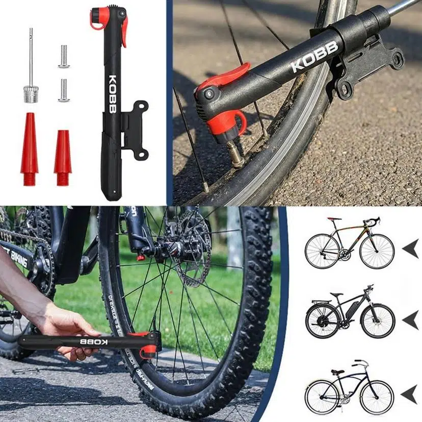KOBB KB21 87 PSI Bisiklet Lastik Şişirme Taşınabilir Mini El Pompası + Bisiklet Montaj Aparatı KOBB KB21 87 PSI Bisiklet Lastik Şişirme Taşınabilir Mini El Pompası + Bisiklet Montaj Aparatı