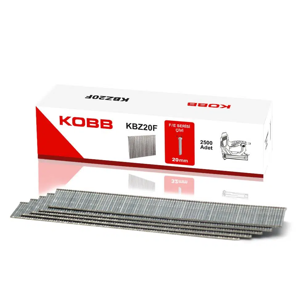 KOBB KBZ20F 20mm 2500 Adet F/E/J/8 Serisi Ağır Hizmet Tipi Kesik Başlı Çivi KOBB KBZ20F 20mm 2500 Adet F/E/J/8 Serisi Ağır Hizmet Tipi Kesik Başlı Çivi