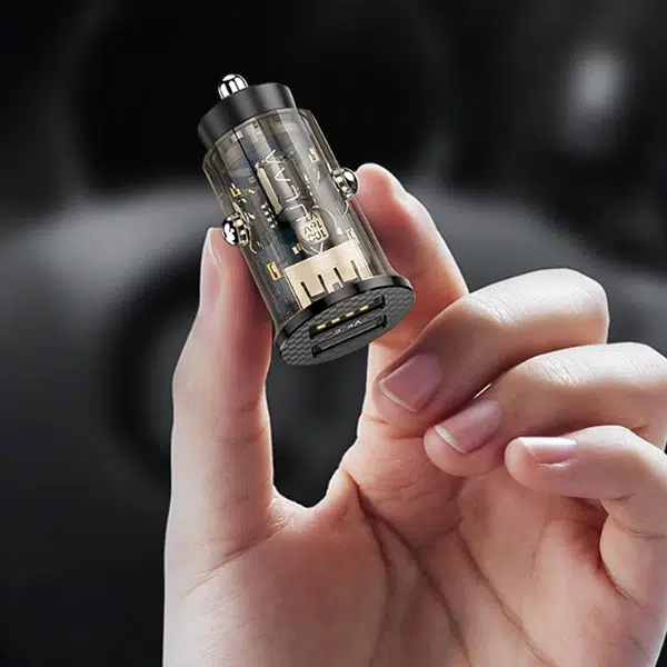 KUULAA 3.4A 17W Hızlı Şarj Şeffaf Mini Dual USB Araç Şarj Başlık KUULAA 3.4A 17W Hızlı Şarj Şeffaf Mini Dual USB Araç Şarj Başlık