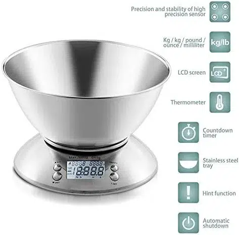 Lcd Ekran Elektronik Dijital Mutfak Terazisi İnox Hassas Mutfak Tartısı Lcd Ekran Elektronik Dijital Mutfak Terazisi İnox Hassas Mutfak Tartısı