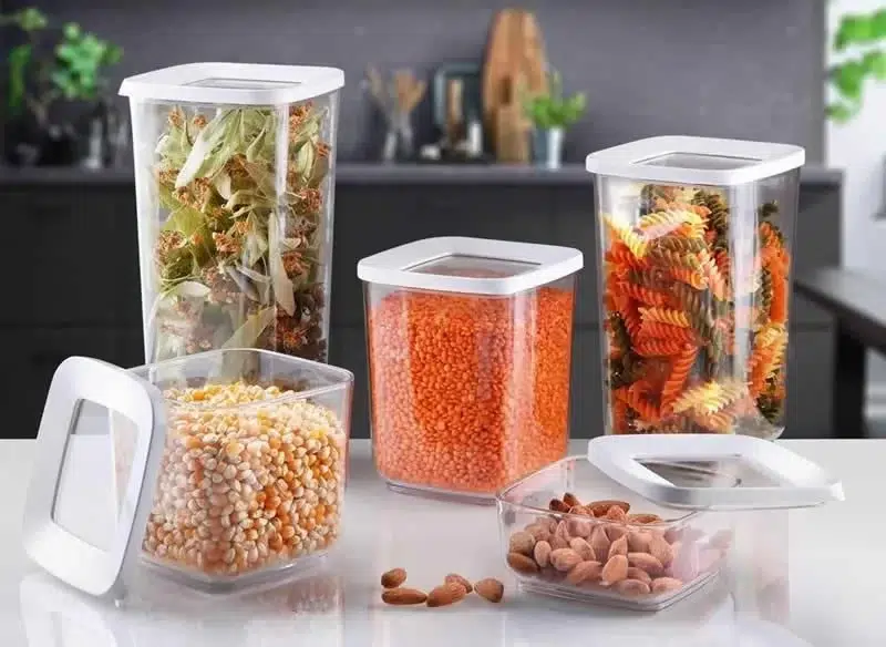 Lossa Kare Vakumlu Saklama Kabı 5`li Set Lossa Kare Vakumlu Saklama Kabı 5`li Set