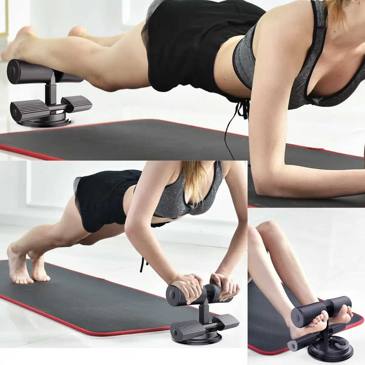 Mekik Çekme Spor Aleti Ayak Destekli Vantuzlu Mekik Çekme Spor Aleti Ayak Destekli Vantuzlu