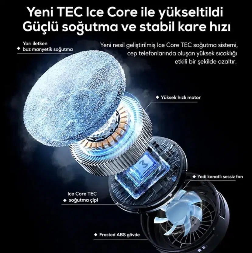 Zhltools CX20 Manyetik Telefon Soğutucu | 20W TEC Yarı İletken Soğutma | RGB Işıklı | MagSafe Uyumlu Zhltools CX20 Manyetik Telefon Soğutucu | 20W TEC Yarı İletken Soğutma | RGB Işıklı | MagSafe Uyumlu