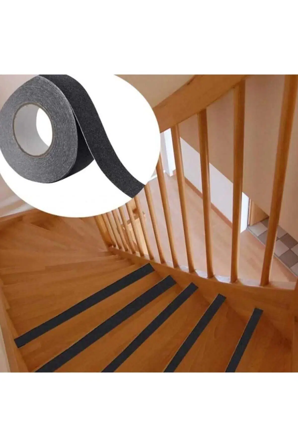 Merdiven Zemin Kaydırmaz Güçlü Bant Yapışkanlı Kaymaz Bant Siyah 25 Mm X 5 Metre Merdiven Zemin Kaydırmaz Güçlü Bant Yapışkanlı Kaymaz Bant Siyah 25 Mm X 5 Metre