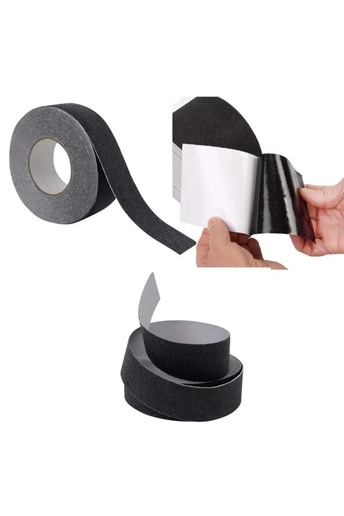 Merdiven Zemin Kaydırmaz Güçlü Bant Yapışkanlı Kaymaz Bant Siyah 25 Mm X 5 Metre Merdiven Zemin Kaydırmaz Güçlü Bant Yapışkanlı Kaymaz Bant Siyah 25 Mm X 5 Metre