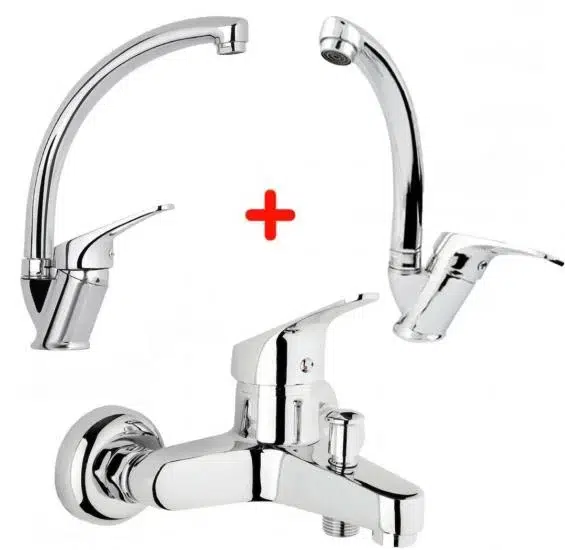 Mix Banyo Bataryası Lavabo - Evye 3 Lü Avantajlı Set Mix Banyo Bataryası Lavabo - Evye 3 Lü Avantajlı Set