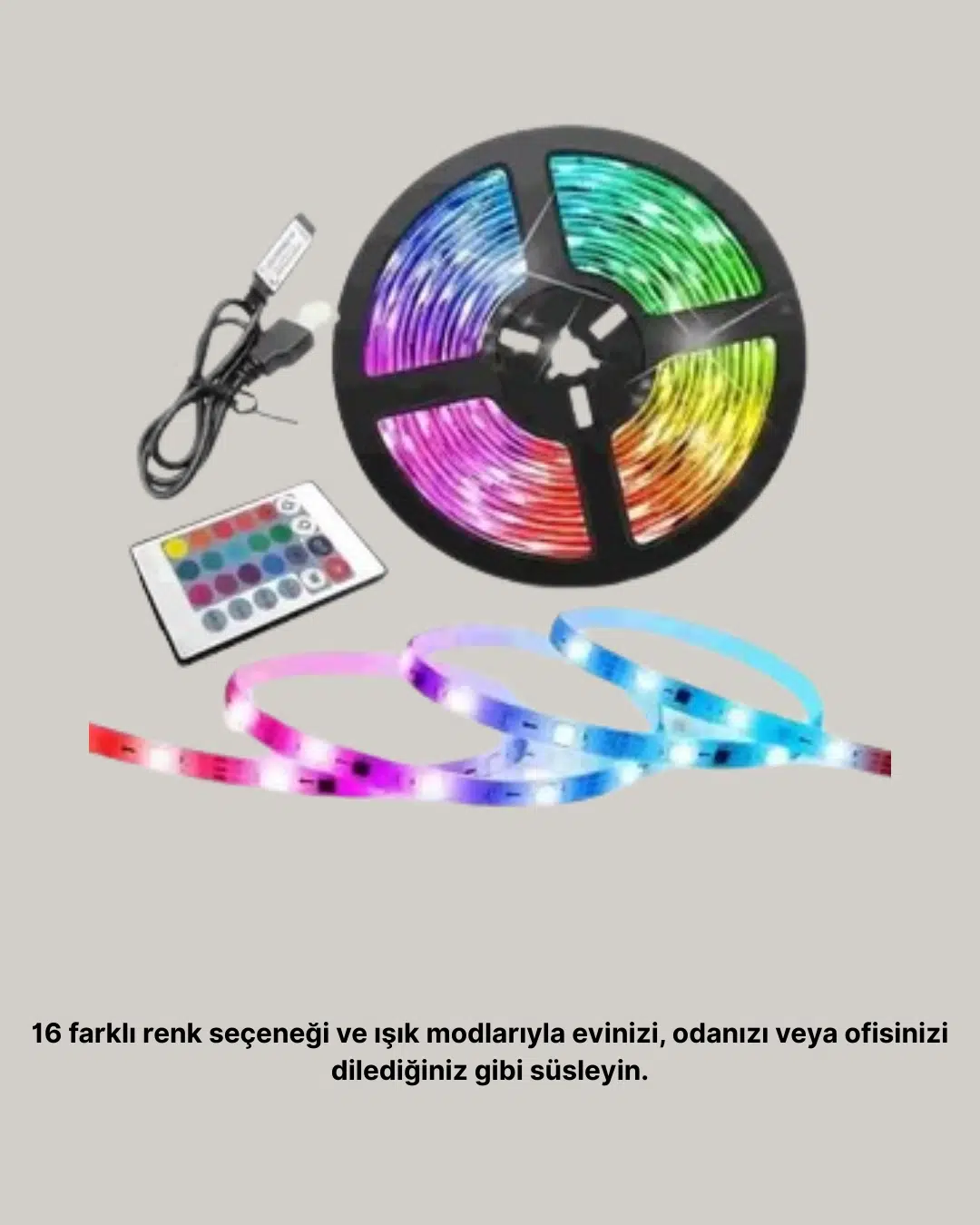 Müziğe Duyarlı Renkli Smart Şerit Led Işık Usb Bağlantılı Ambiyans Aydınlatma Müziğe Duyarlı Renkli Smart Şerit Led Işık Usb Bağlantılı Ambiyans Aydınlatma