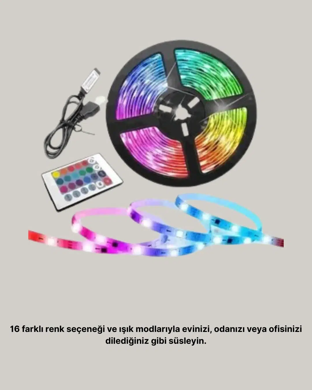Müziğe Duyarlı Renkli Smart Şerit Led Işık Usb Bağlantılı Ambiyans Aydınlatma Müziğe Duyarlı Renkli Smart Şerit Led Işık Usb Bağlantılı Ambiyans Aydınlatma