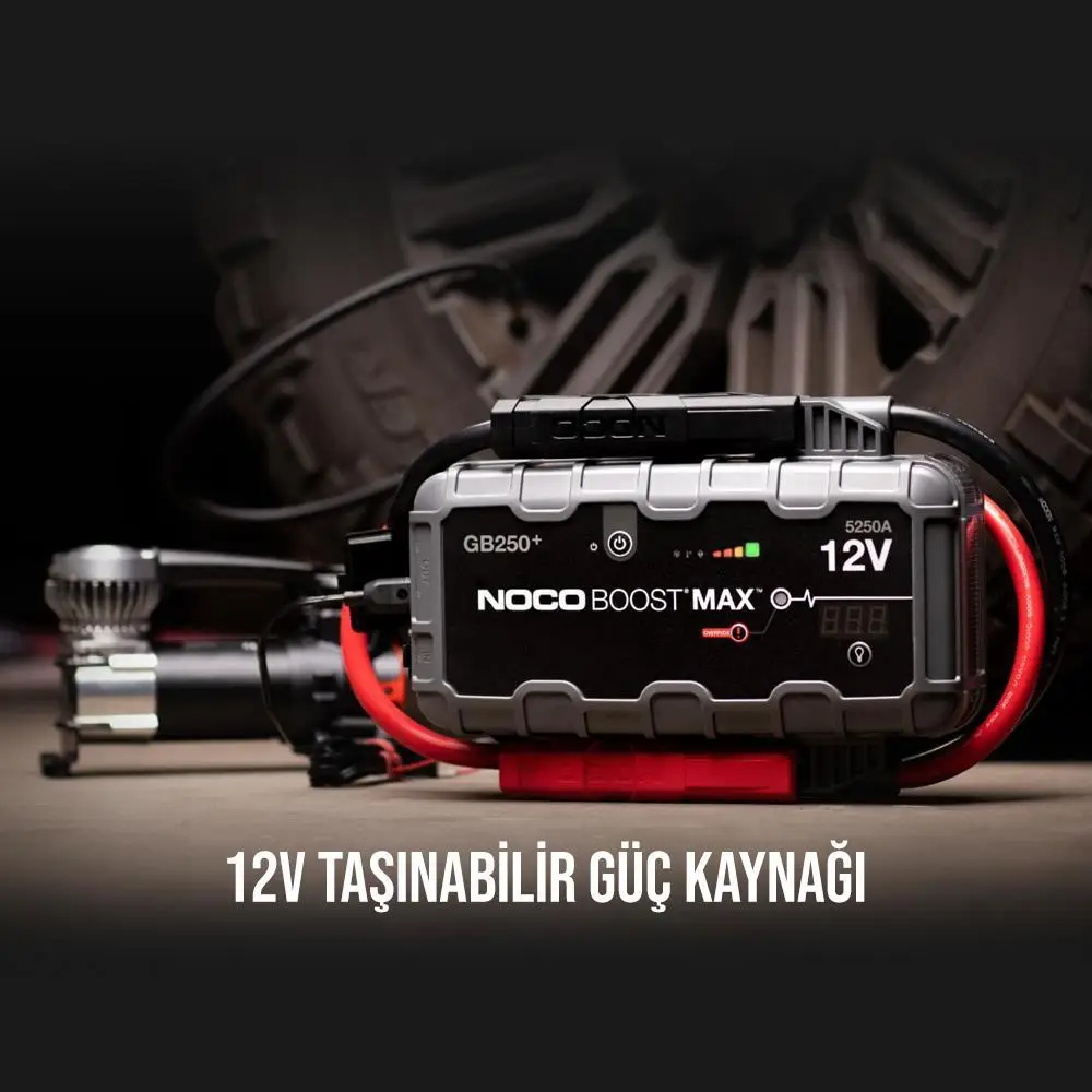 NOCO Genius GB250 12V 5250Amp Ultrasafe Lityum Akü Takviye + Powerbank + Led Lamba NOCO Genius GB250 12V 5250Amp Ultrasafe Lityum Akü Takviye + Powerbank + Led Lamba