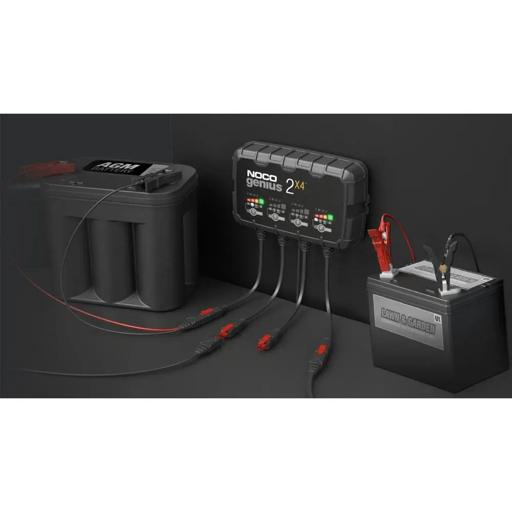 NOCO GENIUS2X4 6V/12V 40A Çoklu/4’Lü Akıllı Akü Şarj ve Akü Bakım/Desülfatör NOCO GENIUS2X4 6V/12V 40A Çoklu/4’Lü Akıllı Akü Şarj ve Akü Bakım/Desülfatör