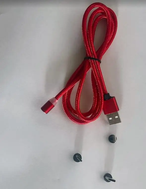 SepeteGelsin Mıknatıs Uçlu Şarj Kablosu 100Cm Type-C, Mikro Usb ve Lightnin 3 Farklı Uç Bir Arada Kırmızı SepeteGelsin Mıknatıs Uçlu Şarj Kablosu 100Cm Type-C, Mikro Usb ve Lightnin 3 Farklı Uç Bir Arada Kırmızı