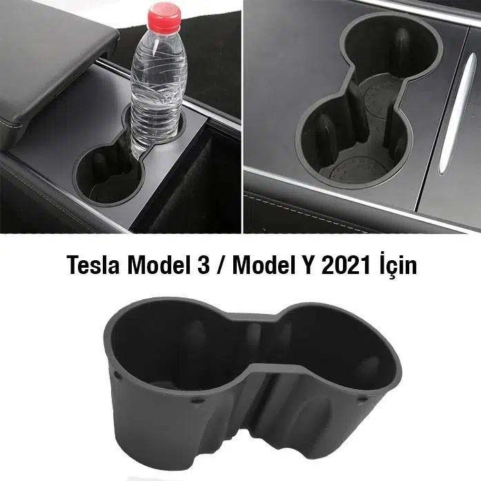 Oto4 Tesla Model 3 ve Model Y 2021-2022 İçin Araba Bardak Tutucu Oto4 Tesla Model 3 ve Model Y 2021-2022 İçin Araba Bardak Tutucu