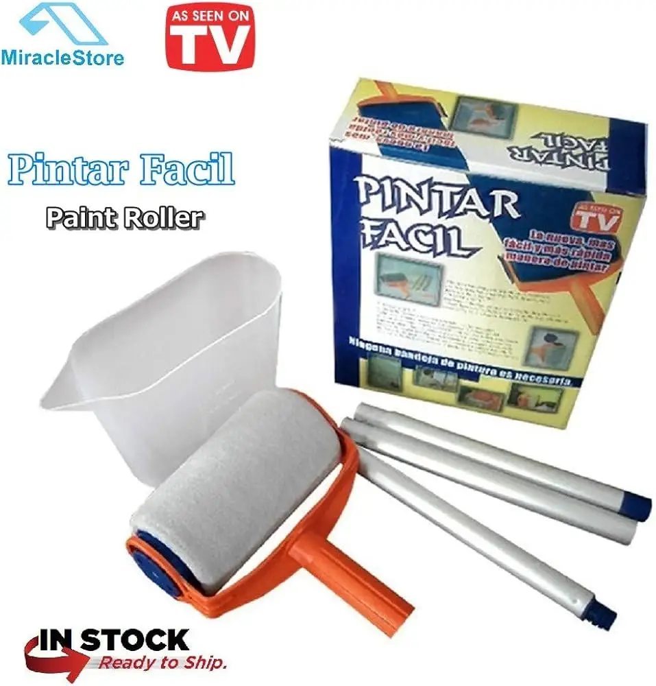 Pintar Facil Pratik Damlatmayan Boya Rulosu Ve Fırçası Pintar Facil Pratik Damlatmayan Boya Rulosu Ve Fırçası