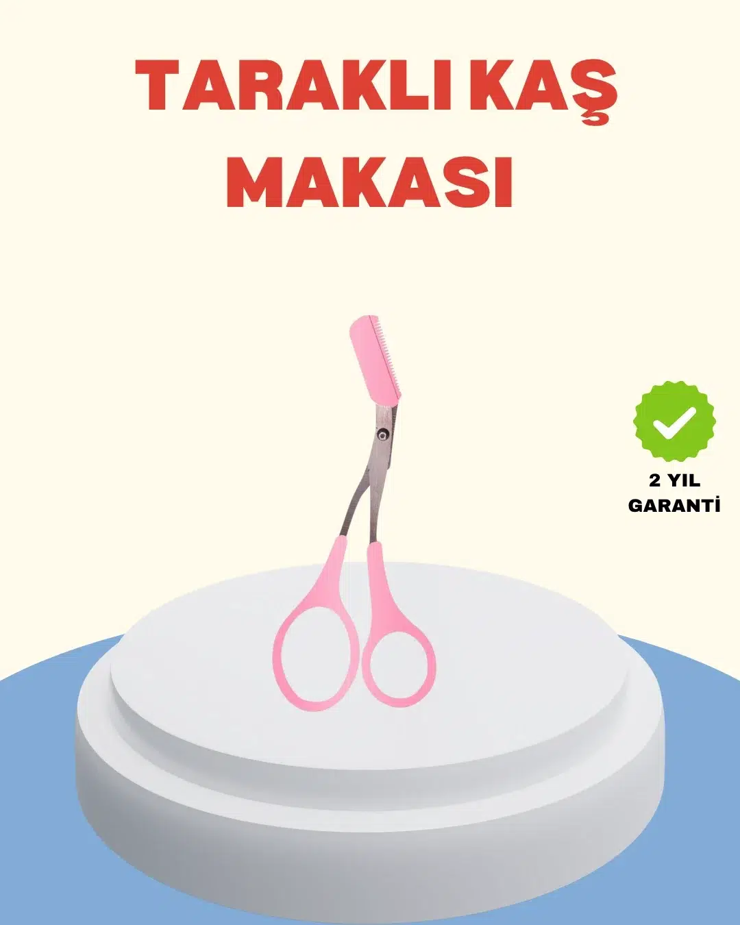 Profesyonel Taraklı Kaş Makası – Evde Ve Salon Kullanımına Uygun Profesyonel Taraklı Kaş Makası – Evde Ve Salon Kullanımına Uygun