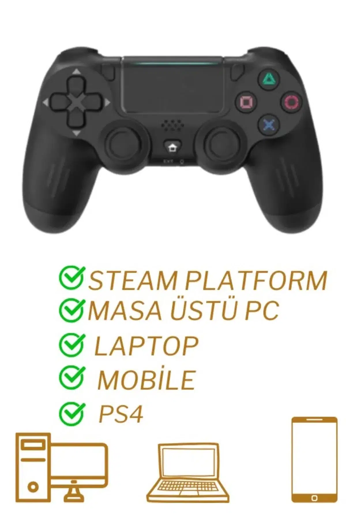 Ps4 Kol Wireless Bt Kablosuz Oyun Kolu Ps4 Joystick Tablet Telefon Pc Uyumlu Titreşimli Oyun Kolu Ps4 Kol Wireless Bt Kablosuz Oyun Kolu Ps4 Joystick Tablet Telefon Pc Uyumlu Titreşimli Oyun Kolu