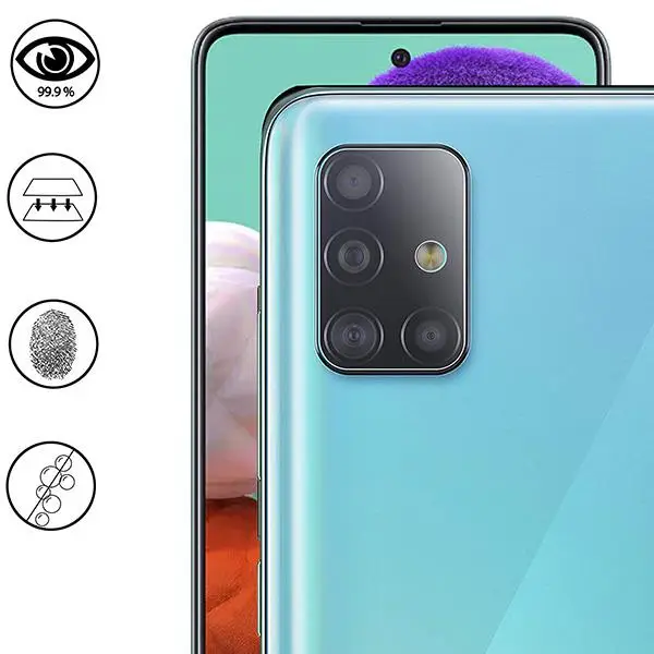 Samsung Galaxy M51 Tempered Cam Kamera Koruyucu Şeffaf Samsung Galaxy M51 Tempered Cam Kamera Koruyucu Şeffaf