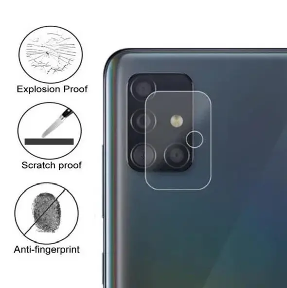 Samsung Galaxy M51 Tempered Cam Kamera Koruyucu Şeffaf Samsung Galaxy M51 Tempered Cam Kamera Koruyucu Şeffaf